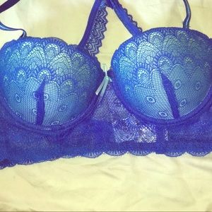 Blue Lace Bra